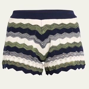 NWT Ramy Brook Katharine Wavy Knit Shorts Medium